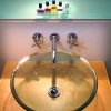 Bathroom of luxury apartment photographed for Oakwood UK